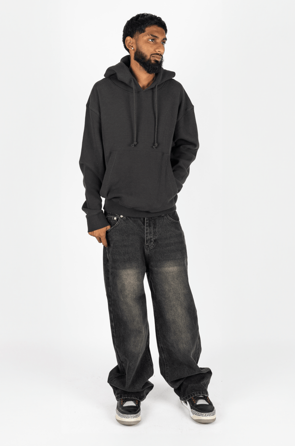 042 Clothing Waffle Knit Hoodie - KIOKO