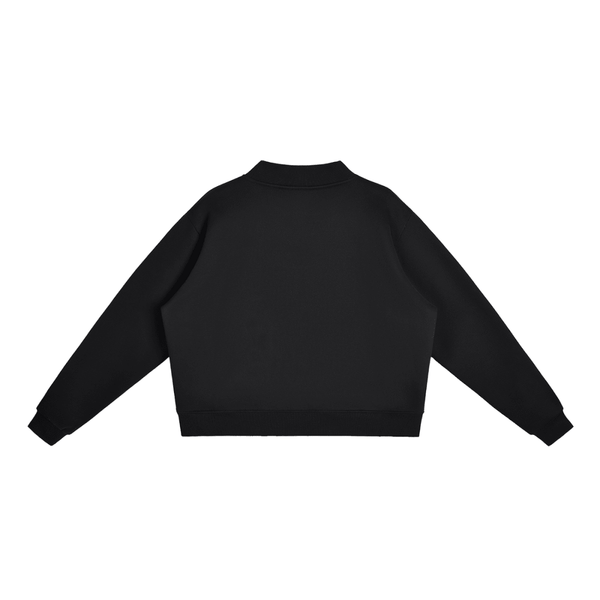 Essential Fleece Mock-Neck Crew Sweatshirt - KIOKO