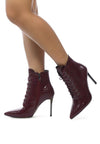 ESCALA CROC LACE - UP STILETTO BOOT - KIOKO