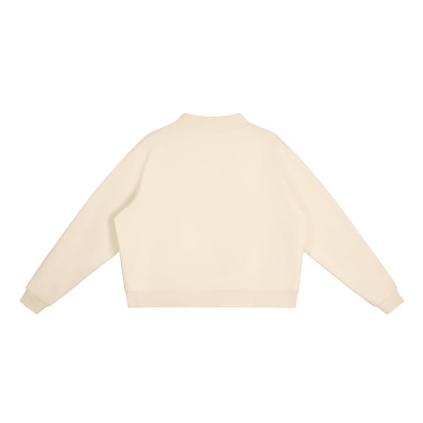 Essential Fleece Mock-Neck Crew Sweatshirt - KIOKO