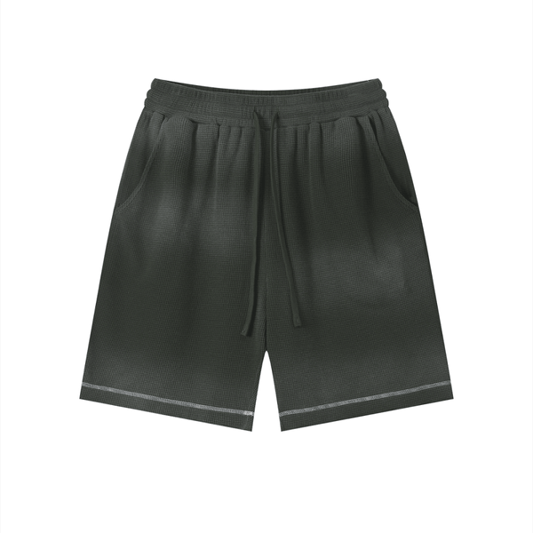 Parkside Sunfade Waffle Raw Hem Shorts - KIOKO