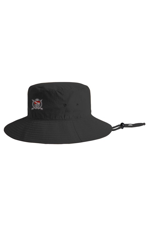 Nylon Wide Brim Bucket Hat