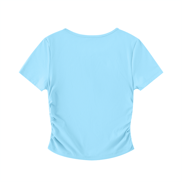 Body Language Ruched Crop Top - KIOKO