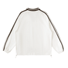 Dean's List Contrast Striped Lapel Collar Sweatshirt - KIOKO