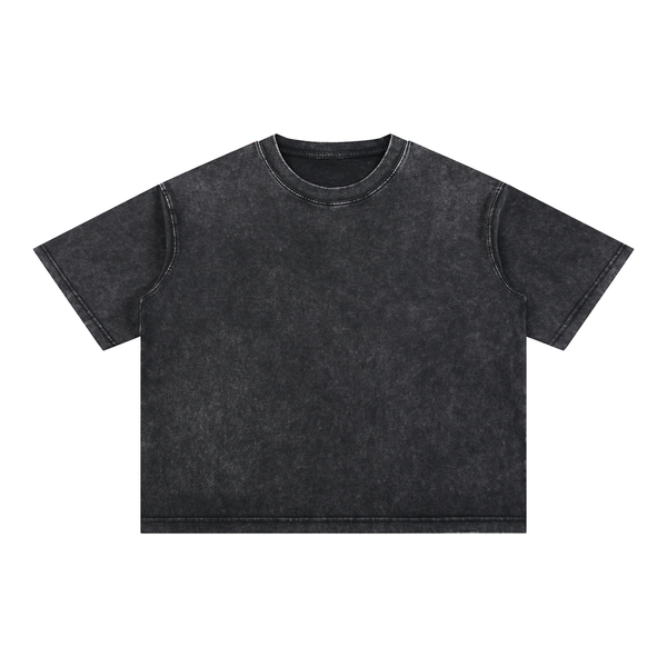 Throwback Mineral Wash Boxy Cotton T-Shirt