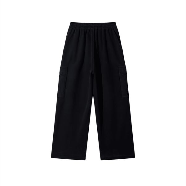 Utility Mode Sunfade Washed Fleece Cargo Joggers - KIOKO
