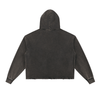 Undone Vintage Washed Frayed-Hem Hoodie - KIOKO