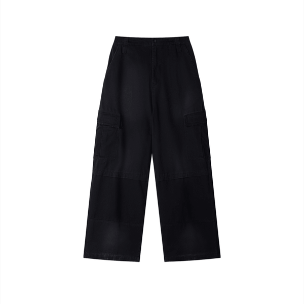 Utility Mode Sunfade Washed Fleece Cargo Joggers - KIOKO