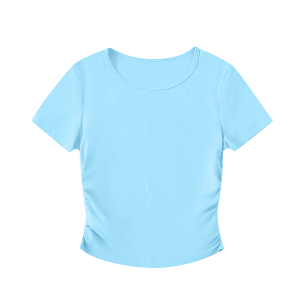 Body Language Ruched Crop Top - KIOKO