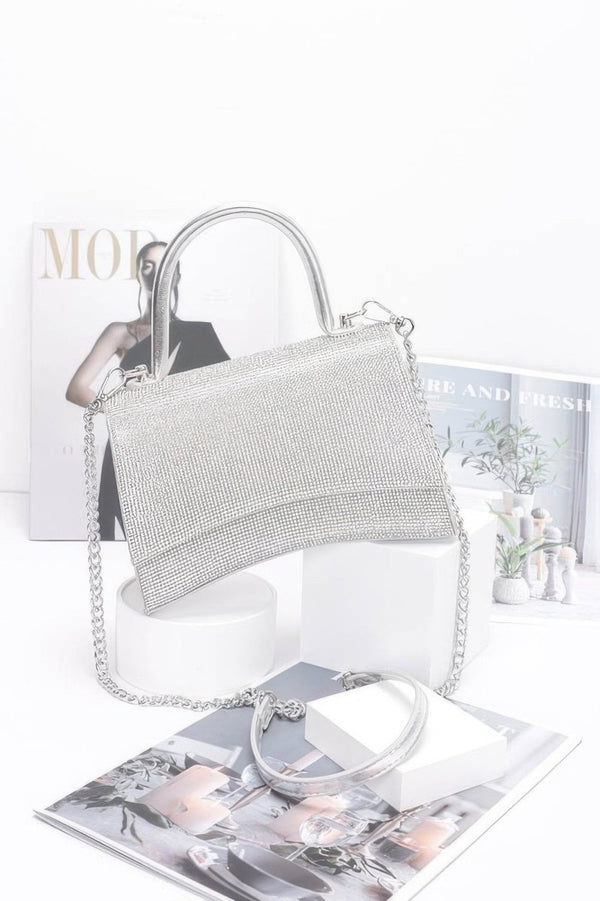 Bag Energy Rhinestone Convertible Top Handle Bag - KIOKO