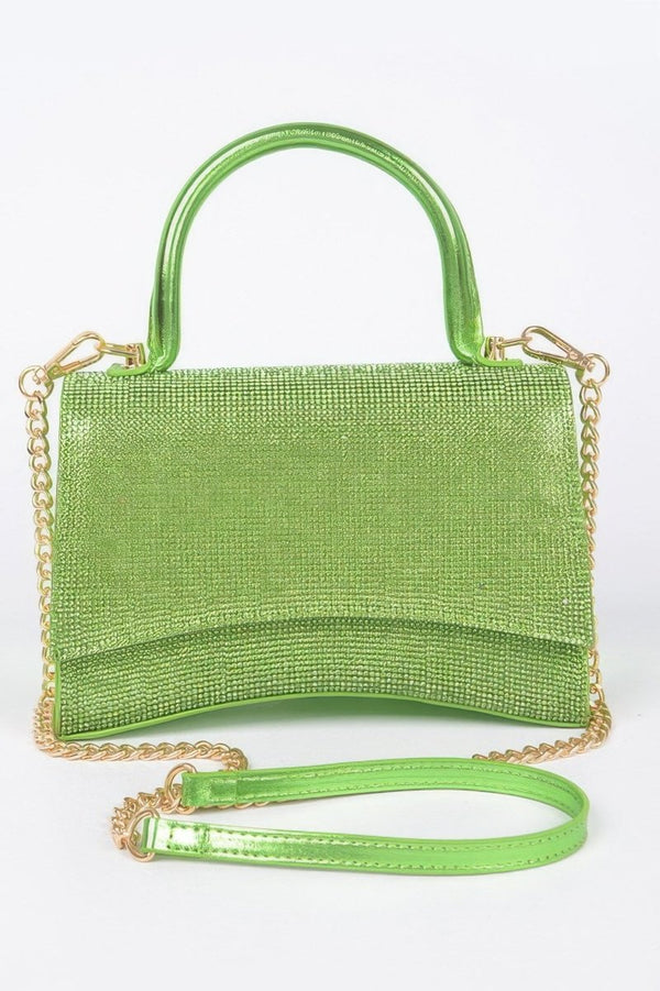 Bag Energy Rhinestone Convertible Top Handle Bag - KIOKO