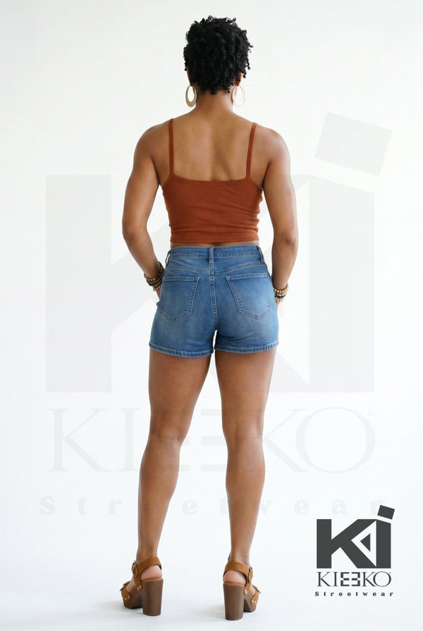 Boho Vibes Color Block Crop Top - KIOKO
