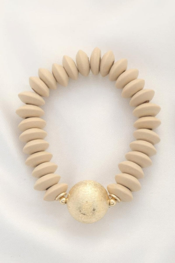 Calm But Cute Disc Bead Bracelet - KIOKO