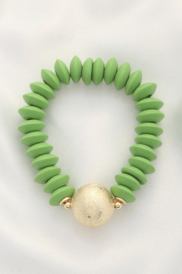 Calm But Cute Disc Bead Bracelet - KIOKO