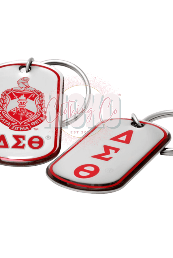 Delta Sigma Theta Dog Tag Keychain - KIOKO