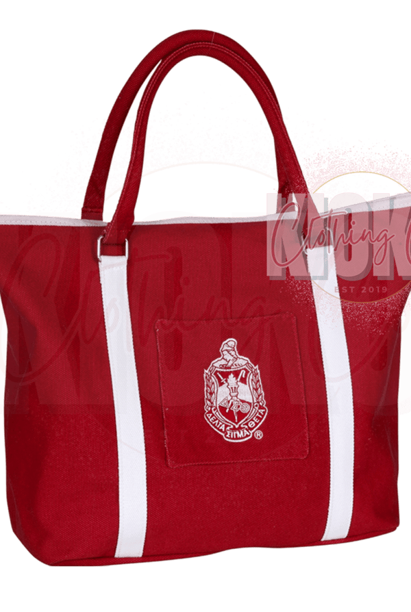 Delta Sigma Theta Canvas Tote Bag - KIOKO