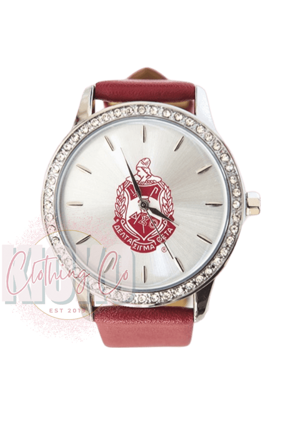 Delta Sigma Theta Sorority Leather Band Watch - KIOKO