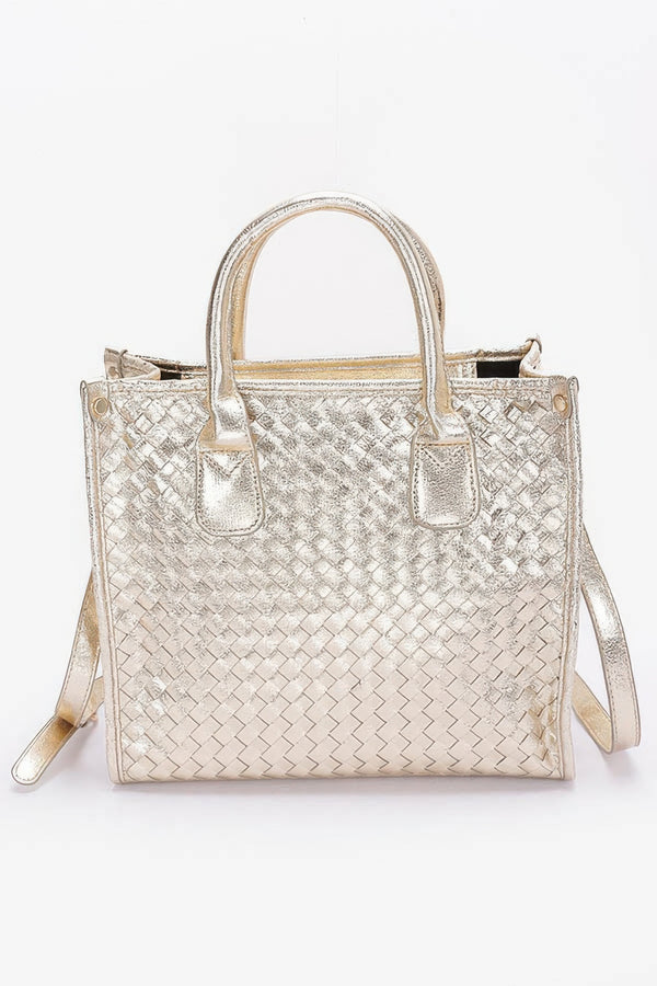 Everybody Noticed That Metallic Tote Bag - KIOKO