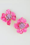 Flowmetal Marble Stone Blossom Flower Earrings - KIOKO
