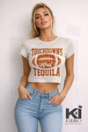 Touchdowns & Tequila Graphic Crop Tee