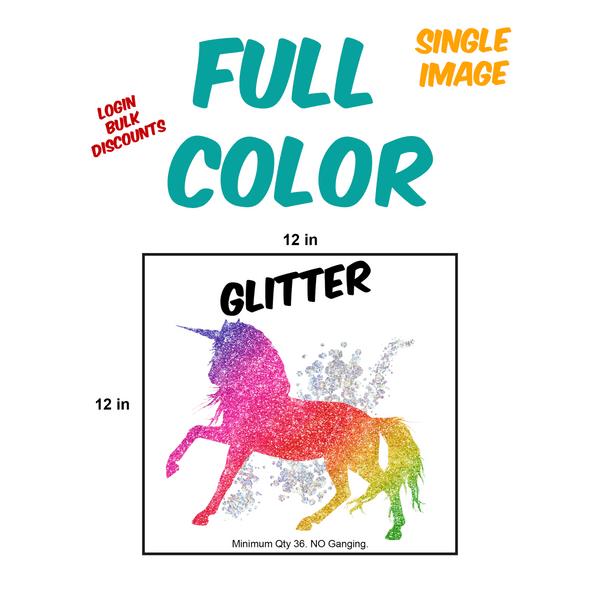 Glitter Full Color Screen Print Transfers - KIOKO