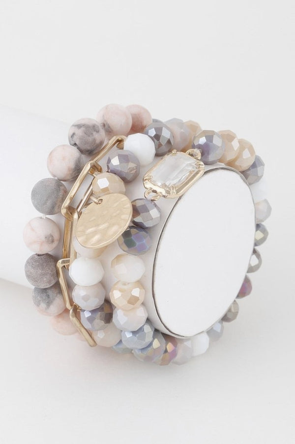 Grounded But Fly Beaded Bracelet Set - KIOKO