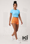 Hug Me Tight Runched Bodycon Crop Top - KIOKO