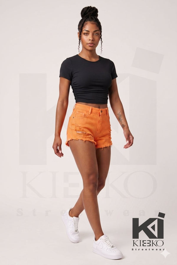 Hug Me Tight Runched Bodycon Crop Top - KIOKO