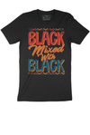 Kids' - Black Mixed With Black Graphic Tee - KIOKO