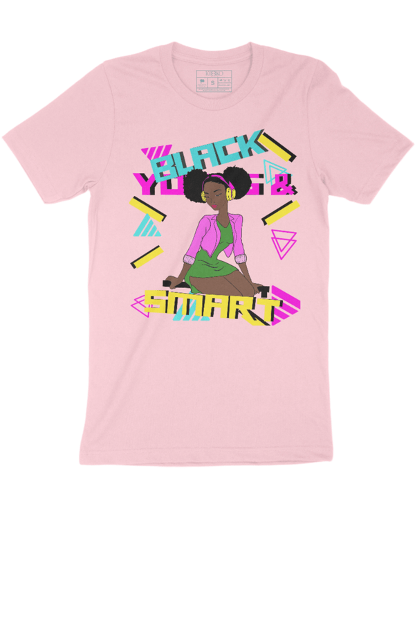 Kids' - Young Black Smart Graphic Tee - KIOKO