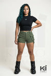 Kioko Finesse Slim Fit Crop Tee