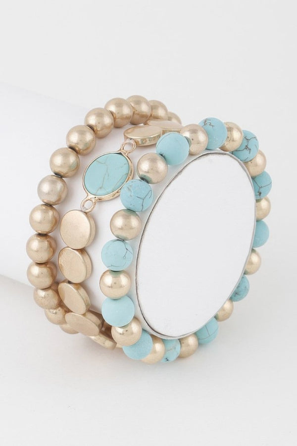Let That Go Beaded Bracelet Set - KIOKO