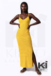 Look But Don't Side Slit Maxi Dress - KIOKO