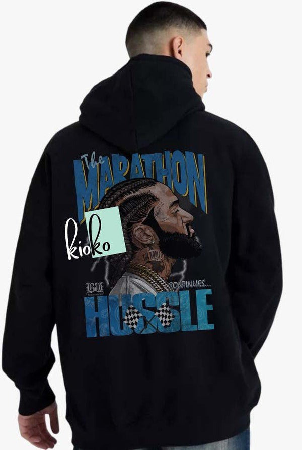 Marathon Hussle Bootleg Hoodie - KIOKO