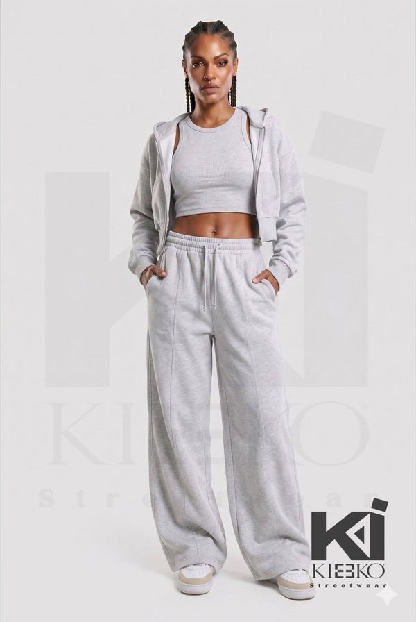 Mauved Up Acid Wash French Terry Joggers - KIOKO