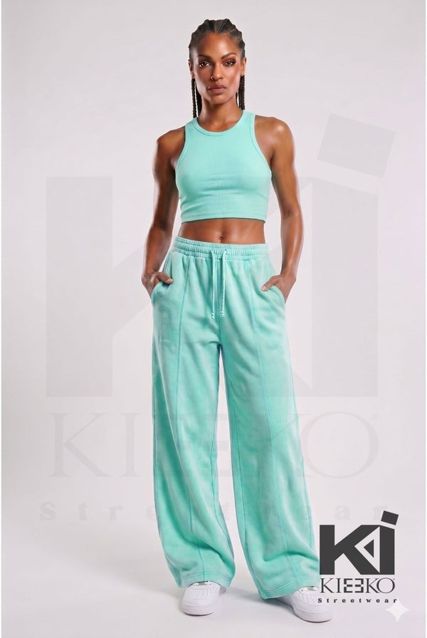 Mauved Up Acid Wash French Terry Joggers - KIOKO