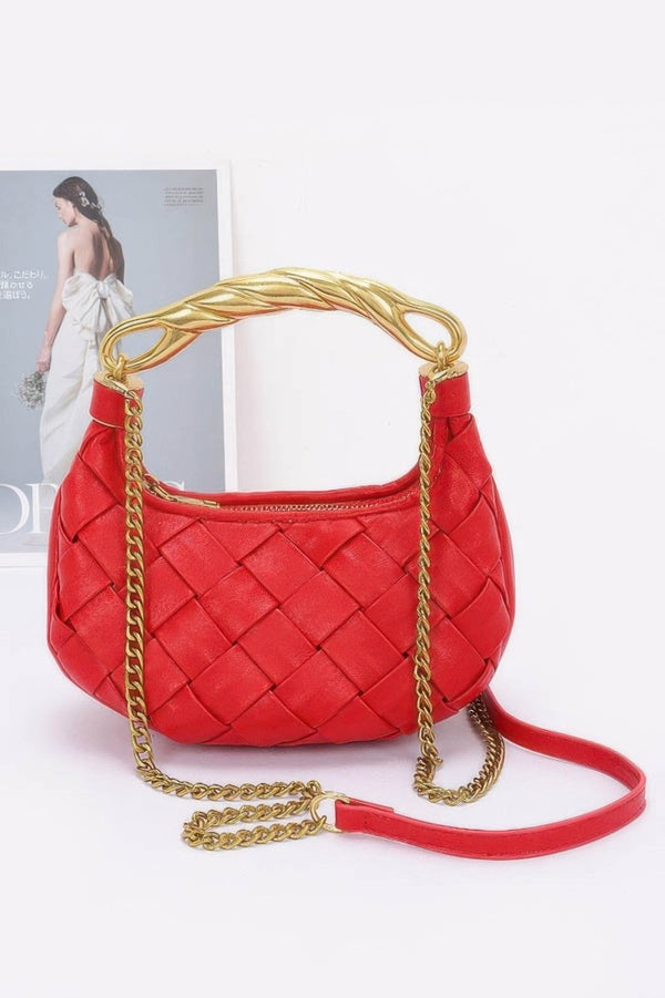 Meet Me Outside Faux Leather Shoulder Bag - KIOKO