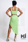 Mint It Loud Crop Top & Maxi Skirt Set - KIOKO