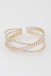 Okay Big Drip Triple Crystal Cuff Bracelet - KIOKO