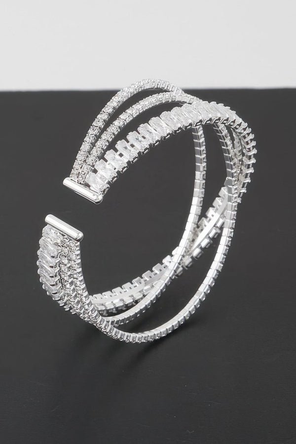 Okay Big Drip Triple Crystal Cuff Bracelet - KIOKO