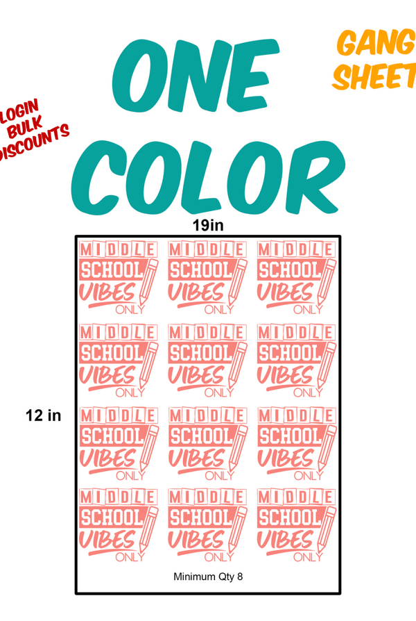 One Color Gang Sheets - KIOKO