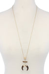 Peace Made Pretty Natural Stone Pendant Necklace - KIOKO