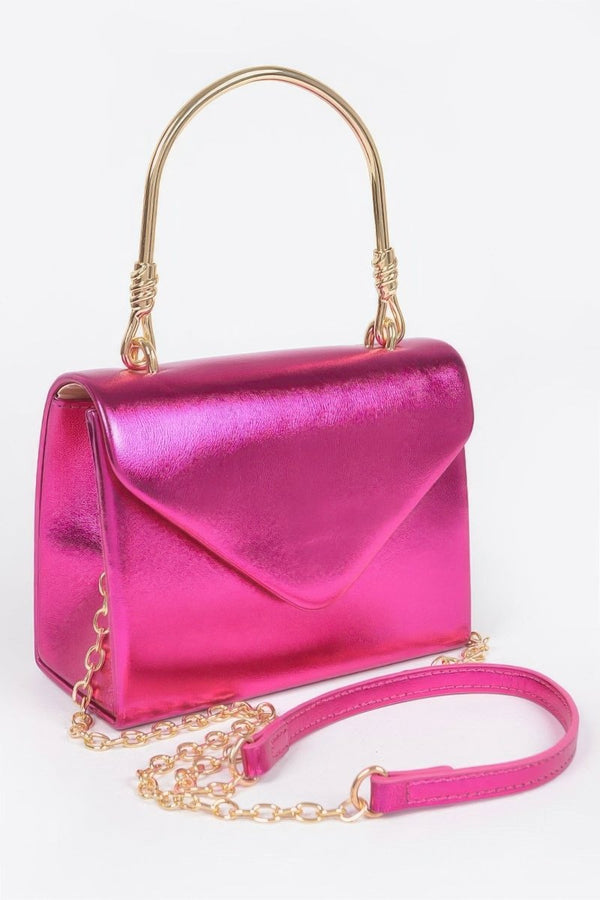 Pretty Paid Problems Metallic Crossbody Bag - KIOKO