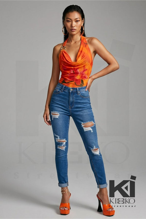 Set Me Ablaze Flora Elan Mesh - KIOKO