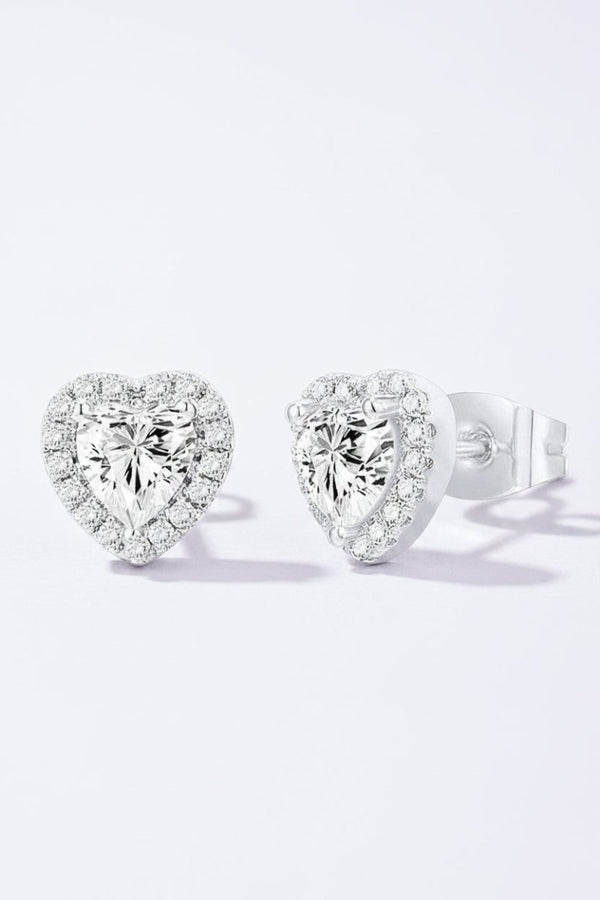 She Need Security Heart Stud Earrings - KIOKO