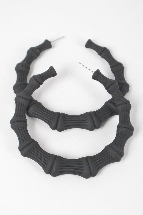 Sis Got Flava Bamboo Shape Earrings - KIOKO
