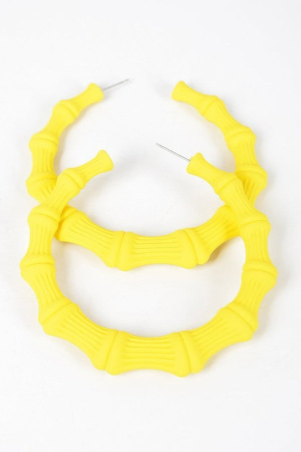 Sis Got Flava Bamboo Shape Earrings - KIOKO