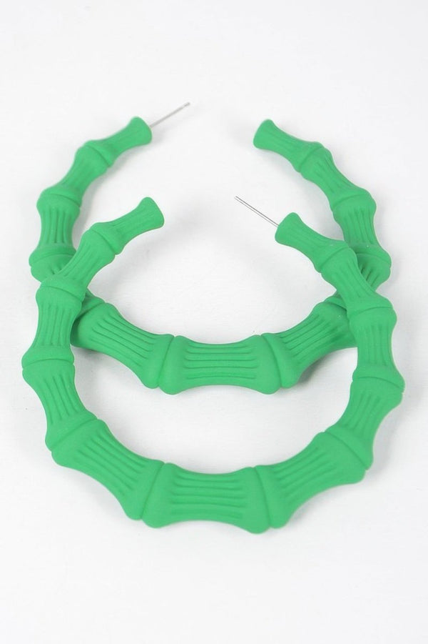 Sis Got Flava Bamboo Shape Earrings - KIOKO