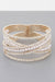 Talk Heavy Cross Jewel Cuff Bracelet - KIOKO