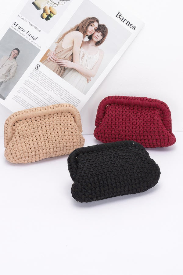 Textured To Perfection Cotton Braided Clutch - KIOKO